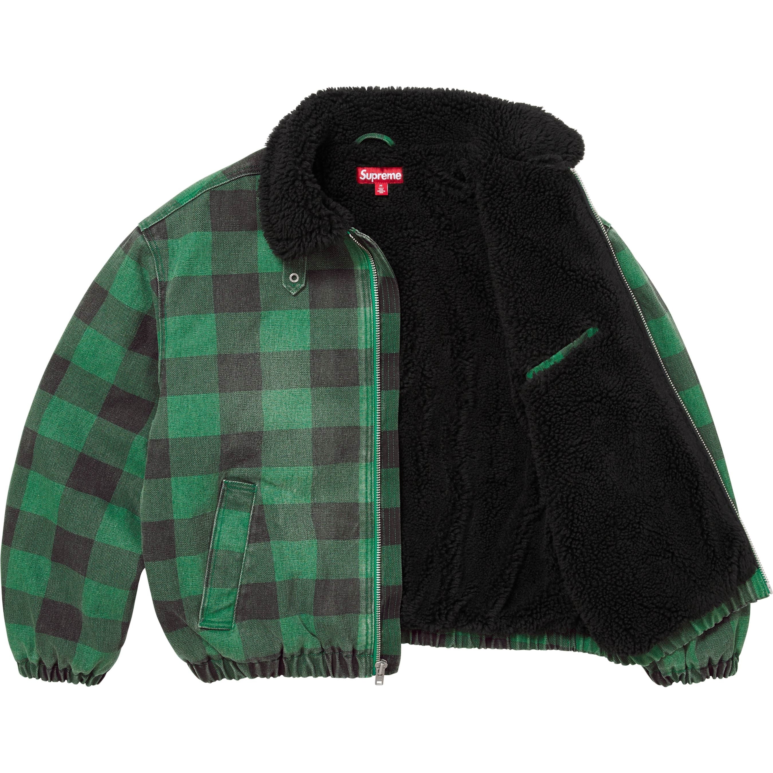 Faux Shearling Lined Bomber Jacket view 6